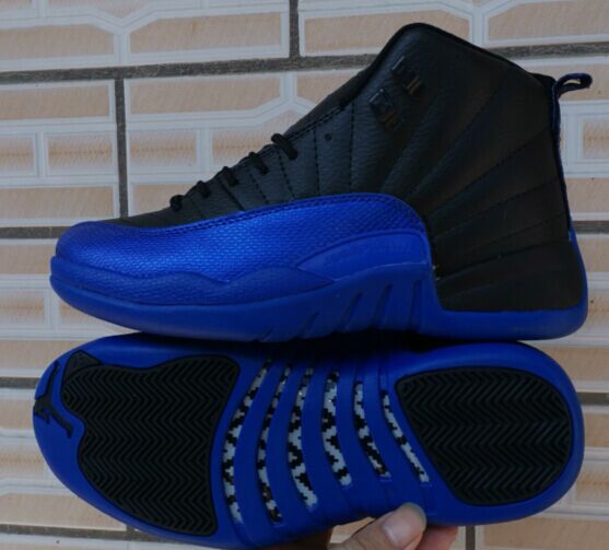 2019 Air Jordan 12 Retro Black Blue Shoes